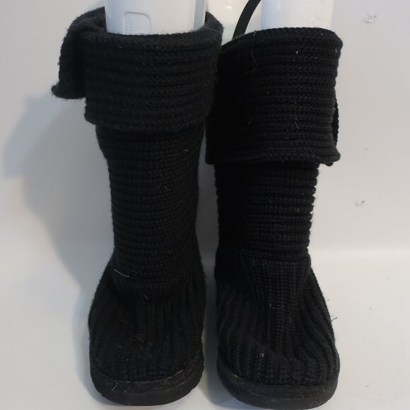Womens Ugg Black S/N 5819 Knit Cardy Booties 7 - Picture 2 of 9